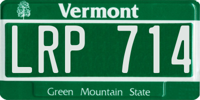 VT license plate LRP714