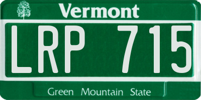 VT license plate LRP715