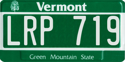 VT license plate LRP719