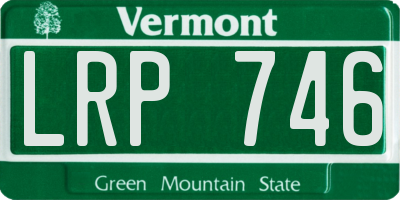 VT license plate LRP746