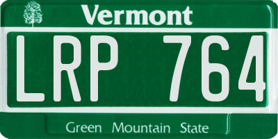 VT license plate LRP764
