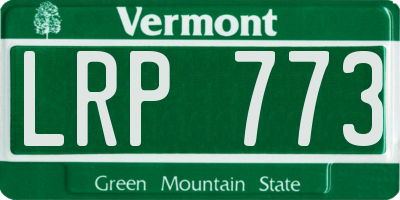 VT license plate LRP773