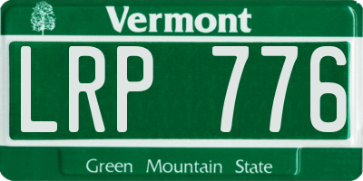 VT license plate LRP776