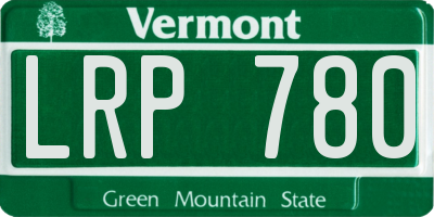 VT license plate LRP780