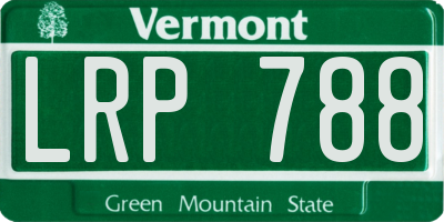 VT license plate LRP788