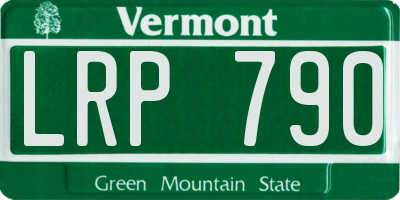 VT license plate LRP790