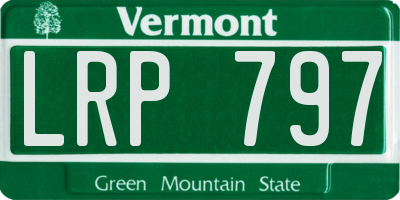 VT license plate LRP797