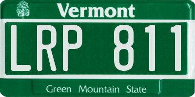 VT license plate LRP811
