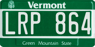 VT license plate LRP864