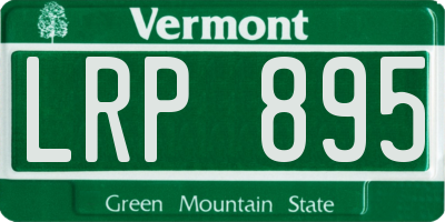VT license plate LRP895