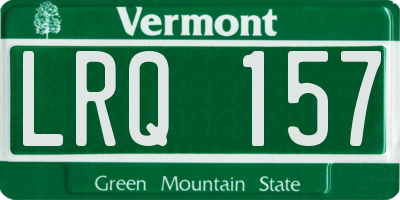 VT license plate LRQ157