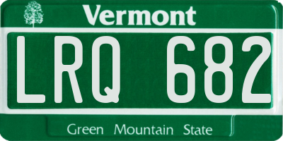 VT license plate LRQ682