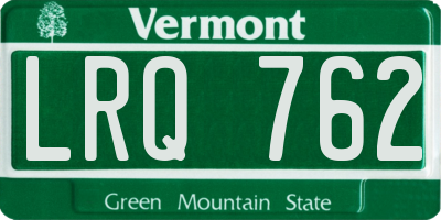 VT license plate LRQ762