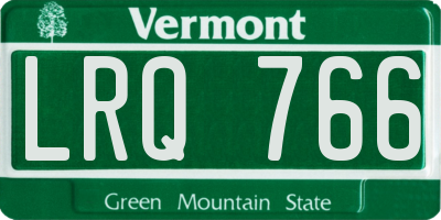 VT license plate LRQ766