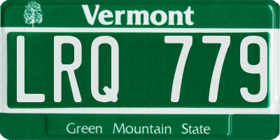 VT license plate LRQ779