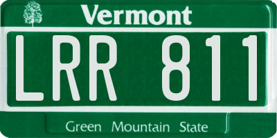 VT license plate LRR811