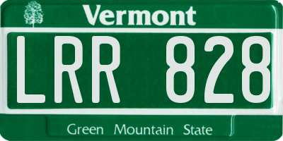 VT license plate LRR828
