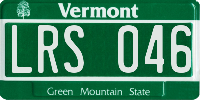VT license plate LRS046