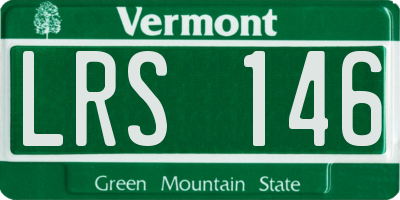 VT license plate LRS146