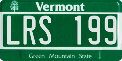 VT license plate LRS199