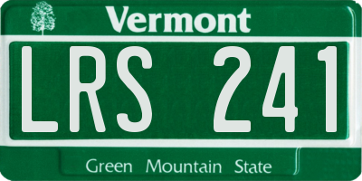 VT license plate LRS241