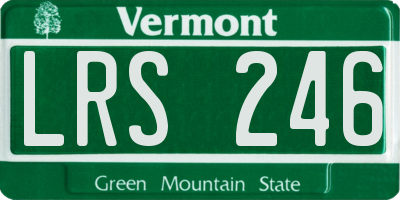 VT license plate LRS246