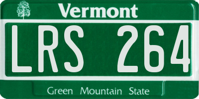 VT license plate LRS264