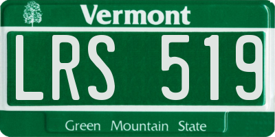 VT license plate LRS519