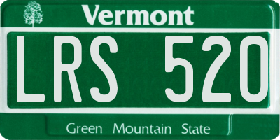 VT license plate LRS520