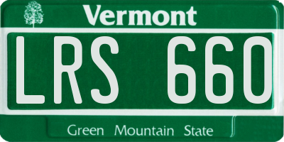 VT license plate LRS660
