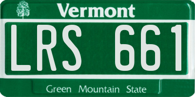 VT license plate LRS661