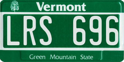 VT license plate LRS696