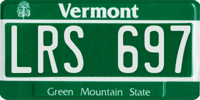 VT license plate LRS697