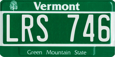 VT license plate LRS746