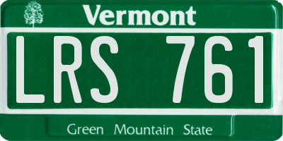 VT license plate LRS761