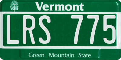VT license plate LRS775