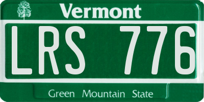 VT license plate LRS776
