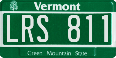 VT license plate LRS811