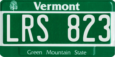 VT license plate LRS823