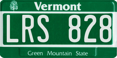 VT license plate LRS828