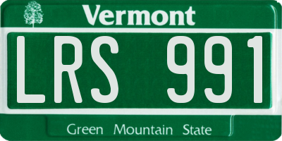 VT license plate LRS991