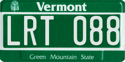 VT license plate LRT088