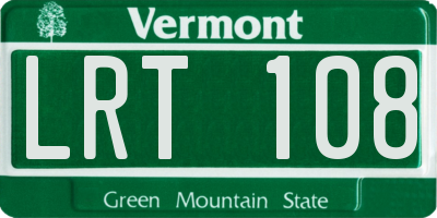 VT license plate LRT108