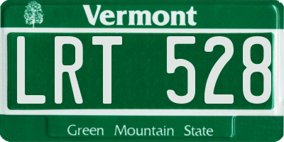 VT license plate LRT528