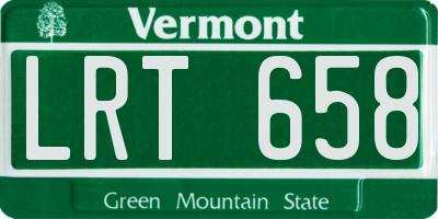 VT license plate LRT658