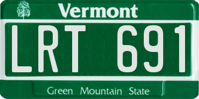VT license plate LRT691