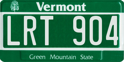 VT license plate LRT904