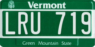 VT license plate LRU719