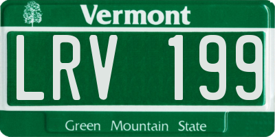 VT license plate LRV199