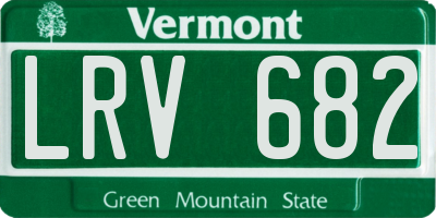 VT license plate LRV682